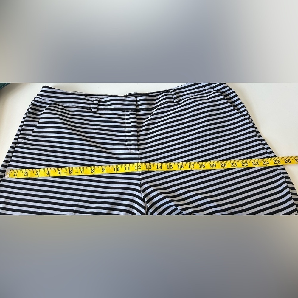 7TH AVE STRIPED WIDE LEG PANTS. GREY/BLACK 20. WRINKLE RESISTANT, POLISHED LOOK - Picture 5 of 11